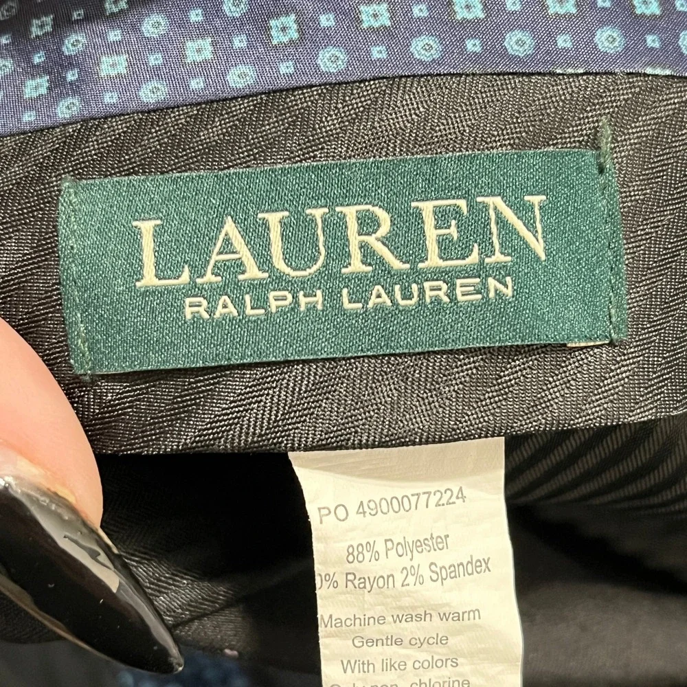 Lauren Ralph Lauren Dress Pants Men 38x30 Flat Front Stretch Professional Office